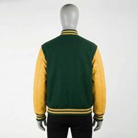 Chaqueta Varsity de Lana de Alta Calidad para Hombre, Diseño Personalizado, Impermeable, Transpirable, Ecológica, para Invierno, Tallas Grandes, Venta al Por Mayor