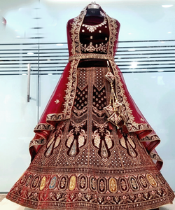 ชุดแต่งงานเจ้าสาวแบบขายส่ง เลเฮนกา โจลี ชุดเจ้าสาวสุดหรูสำหรับโอกาสพิเศษ - Product Image 2