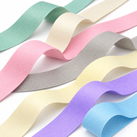 Sangle en polyester sergé tissé de 10-38 mm, couleur personnalisée, durable, pour poignée de sac, bandoulière, accessoires vestimentaires