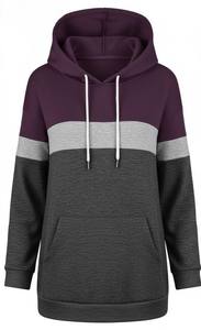 เสื้อฮู้ดแขนยาวลำลองหลากสีแบบกำหนดเองสำหรับผู้หญิง เสื้อสวมใส่สบาย เสื้อถักพื้นฐานสำหรับฤดูหนาวและฤดูใบไม้ร่วง เสื้อกันหนาวบุซับในกันน้ำ - Product Image 6