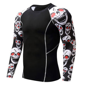 2024 MMA Hombres de alta calidad Peso ligero BJJ Rash Guard Diseño de fitness de manga larga a la venta ahora - Product Image 2