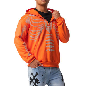 Latest design Men Rhinestone Hoodies High Quality Breathable Comfortable Top Trend Rhinestone hoodies With Reasonable Rate - Product Image 3