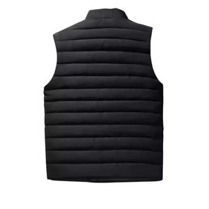 Gilet unisexe en duvet de canard, coupe ajustée, style décontracté, fermeture éclair, poches de rangement, vente en gros, personnalisable pour gilet homme - Product Image 6