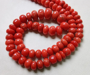 ลูกปัดปะการังเรียบ16นิ้ว AAA + ลูกปัด10 5มม. สีแดงพร้อมกล่องบรรจุ - Product Image 6