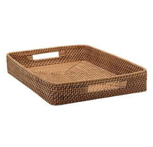 Bandeja de madera de acacia de la mejor calidad en color castaño cálido con elegante forma cuadrada y superficie texturizada, ideal para entretener - Product Image 5
