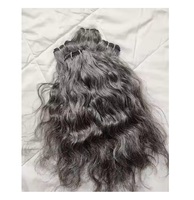 Hamson HAM-0308 Mèches de cheveux humains brésiliens vierges bruts ondulés de qualité supérieure, extensions de cheveux en vrac à double trame machine, 100g