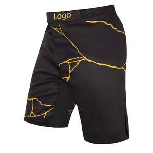 Fournisseur direct d'usine de shorts MMA de qualité supérieure pour la vente en ligne, vêtements d'arts martiaux respirants avec logo frontal pour la lutte - Product Image 2