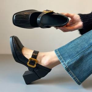 Sandalias de Tacón Alto de Moda para Mujer, de Alta Calidad, de Cuero Genuino, Versátiles, Cómodas e Informales - Product Image 3