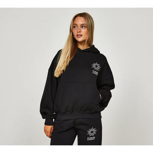 Ensemble 2 pièces de survêtement automne-hiver pour femmes Ensemble de sweats à capuche Streetwear Hoddies Wear Survêtement à vendre - Product Image 4