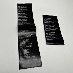 Serigrafía personalizada de buena calidad, cuidado del contenido de lavado de prendas, etiqueta satinada, Material de reciclaje, diseño de moda, respetuoso con el medio ambiente - Product Image 1