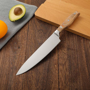 Cuchillo de Chef Profesional en Oferta, Acero Inoxidable con Alto Contenido de Carbono y Mango de Madera, Herramienta de Cocina Extremadamente Afilada - Product Image 4