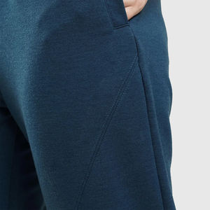 100% coton droit décontracté femmes taille haute pantalons de Yoga actifs poches latérales avec fermeture éclair pour courir pantalons et pantalons pour femmes - Product Image 4