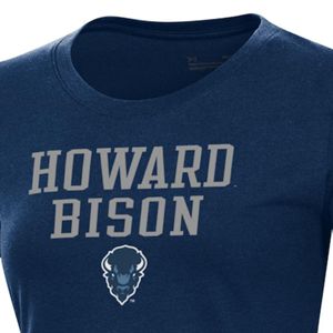 Howard University, camisetas ajustadas con cuello redondo para mujer, personalizables, HBCU, informales, cortas, transpirables, de punto, con estampado elegante - Product Image 4