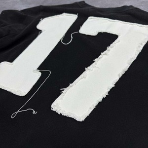 เสื้อสเวตเตอร์ผู้ชายเสื้อสเวตเชิ้ตบ็อกซี่แขนยาวสองชั้นผ้าระบายกรดออกแบบได้ตามต้องการ - Product Image 5