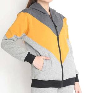 Ventes en gros 2025 de sweats à capuche en tricot pour femmes, avec fermeture éclair, imprimés sur mesure, coupe ajustée, logo sur le devant, streetwear, sweats à capuche de différentes couleurs - Product Image 6