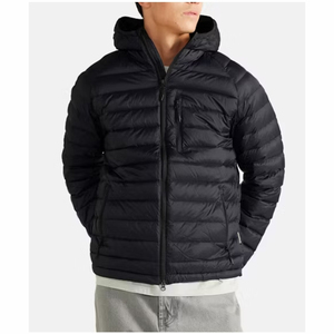 Vestes pour hommes Veste matelassée d'hiver pour hommes en duvet de bulle avec col à capuche Fermeture éclair Veste de rue d'extérieur pour hommes - Product Image 4