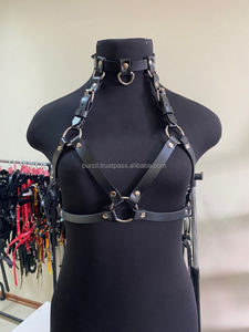 Harnais de poitrine ceinture en cuir femmes sangles de ceinture boucles mode corps LWH-0039 - Product Image 3