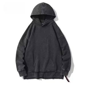 Custom Wholesale Pullover <b>Hoodies</b>/<b>Men</b> /women Wholesale Custom Logo <b>Men</b> <b>Black</b> Fashion Long Sleeve Blank Pullover - Product Image 3