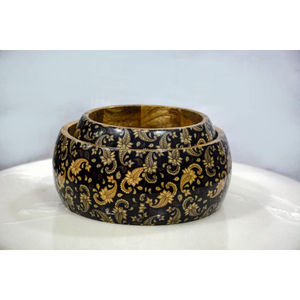 Cuenco de madera maciza para comida de cocina, calidad de lujo, forma personalizada, cuenco para servir comida y fruta de trabajo Meene DE LA India - Product Image 4