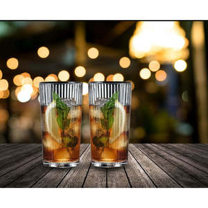 แก้วคริสตัลทรงสูง Nachtmann Aperitivo Modern สำหรับเครื่องดื่มยาว ชุด 2 ใบ แก้วทรงสูงแบบมีริ้ว สำหรับค็อกเทลและไวน์  สามารถปรับแต่งโลโก้ได้ - Product Image 1