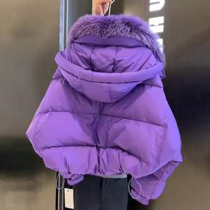 Abrigo de Piel de Zorro de Lujo para Mujer, con Capucha, Cierre de Cremallera, Ropa de Calle, Invierno, Cálido, Natural, Manga Larga, Gorro Desmontable - Product Image 3