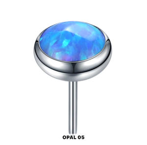 Youkeen Sieraden Opaal Push In <span class=keywords><strong>Labret</strong></span> Top Piercing Sieraden G23 Titanium Einde Draadloze Top Oor Gouden Helix Groothandel Kosten - Product Image 3