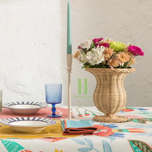 Jarrón de Ratán Mini Hecho a Mano, Ecológico y Moderno, con Diseño de Lazo, para Decoración de Mesa de Comedor, OEM de Vietnam, MOQ Bajo - Product Image 2