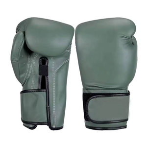 Guantes de boxeo de piel de vaca personalizables de 10oz-16oz para adultos, material deportivo específico para artes marciales - Product Image 4