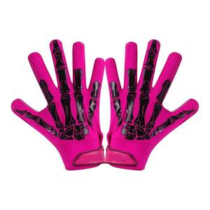 Gants de football américain en silicone 7v7 de qualité supérieure et très vendus, avec poignet réglable et surface de contact à haute friction - Product Image 4