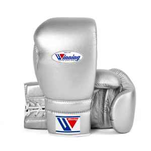 Boxing <b>Gloves</b> High Quality Genuine Leather Custom <b>Silver</b> Boxing <b>Gloves</b> - Product Image 1