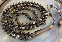 Perles de prière Tasbih en corne de buffle véritable sur mesure de super qualité Tasbih musulmane islamique polie avec de vraies perles en corne de buffle