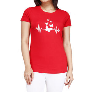 Camiseta Transpirable Nueva para Mujer, 100% Algodón, Lisa, Casual, Cuello Redondo, Manga Corta, Camiseta Estampada con Logotipo Serigrafiado - Product Image 5