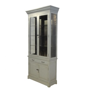 Combinación clásica y moderna de armarios de puertas de vidrio de madera de caoba para su hogar a precios competitivos - Product Image 4