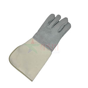 ถุงมือหนังวัวคุณภาพพรีเมียมสำหรับงานเชื่อม ป้องกันการลื่น ใช้งานกลางแจ้ง แบบสวม ปรับแต่งสีและโลโก้ได้ - Product Image 2