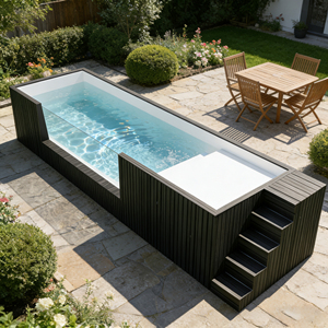 Piscine familiale facile à installer, durable, piscine hors sol, grande piscine en conteneur - Product Image 6