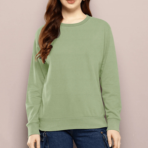 Sweat-shirts pour femmes grandes tailles, décontractés, imprimés, lourds, 100% coton, avec logo sur le devant - Confortables et de qualité abordable - Product Image 2