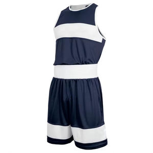 ชุดชกมวยแขนกุดผ้าโพลีเอสเตอร์แห้งเร็วระบายอากาศได้ดีสวมใส่สบายชุด100% สำหรับผู้ใหญ่ - Product Image 3