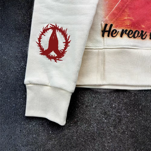 เสื้อมีฮู้ดปักซิปรูดสำหรับผู้ชาย, เสื้อฮู้ดดี้แนวสตรีท GSM มีซิปรูดปรับแต่งได้480 - Product Image 4