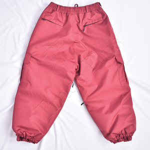 OEM logotipo personalizado Unisex esquí nieve pantalones ligeros impermeables a prueba de viento reforzado rodillas puños ajustables para deportes de invierno - Product Image 2
