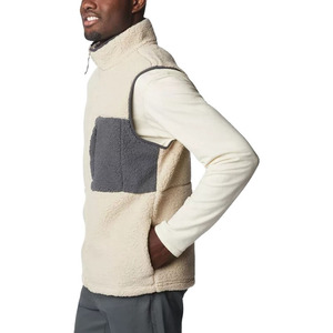 Gilet polaire pour hommes Veste sans manches athlétique à fermeture éclair Chaude pour l'hiver Idéal pour la randonnée, le camping, le voyage Gilet polaire pour hommes - Product Image 5