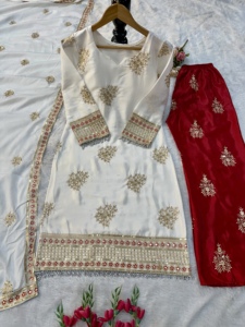 ชุดปาร์ตี้วินเทจแฟชั่นชั้นสูงผ้าไหมชินอนแท้ปักลายดอกไม้ - Product Image 3