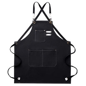 2025 maison toile coton tablier imprimé coton tablier pour griller barbecue tablier Logo personnalisé - Product Image 3