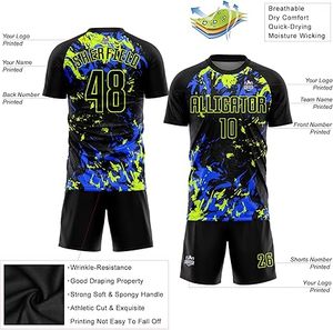 Uniforme de football professionnel pour enfants de dernière conception 100% polyester de qualité supérieure couleur unie nouveau style ensembles à vendre - Product Image 3