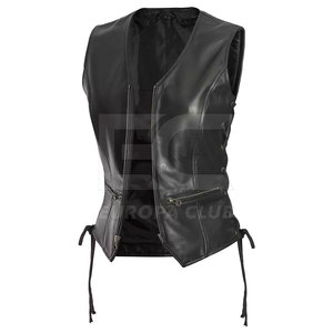 Fashion Custom Made Cow Hide Leather <b>Vest</b> <b>Men</b> Slim Fit Made In Pakistan <b>Men</b> Leather <b>Vest</b> - Product Image 3