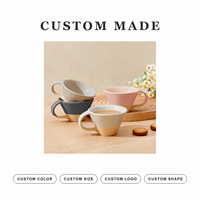 Tasse à eau en céramique personnalisée Morandi, forme conique, logo, cadeau, tasse à thé