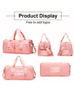 Fashion Nylon Gym <b>Bags</b> with Soft Handles Zipper Closure Custom Color/Logo Large Capacity Outdoor Sport <b>Bag</b> Gym <b>Bags</b> - Product Image 4