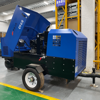 Moteur de compresseur d'air à vis Diesel Portable 60KW 185 CFM 30/60/80 gallons réservoirs énergie extraction moteur 8/10/15/17/18/20 Bar