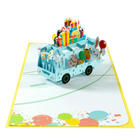 Tarjeta de Felicitación 3D de Cumpleaños del Fabricante con Modelo Pop-up, Diseño Personalizado