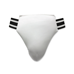 Rouge/Blanc Couleur Éclairage Boxe Aine Guard Conception Personnalisée En Cuir Personnalisé Corps Protecteur Boxe Combat Formation Aine Guard - Product Image 4