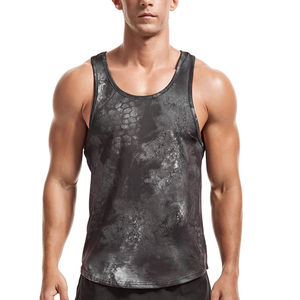 Vente en gros de gilet de musculation débardeur en maille par sublimation sous-vêtement sans manches en coton pour homme - Product Image 1